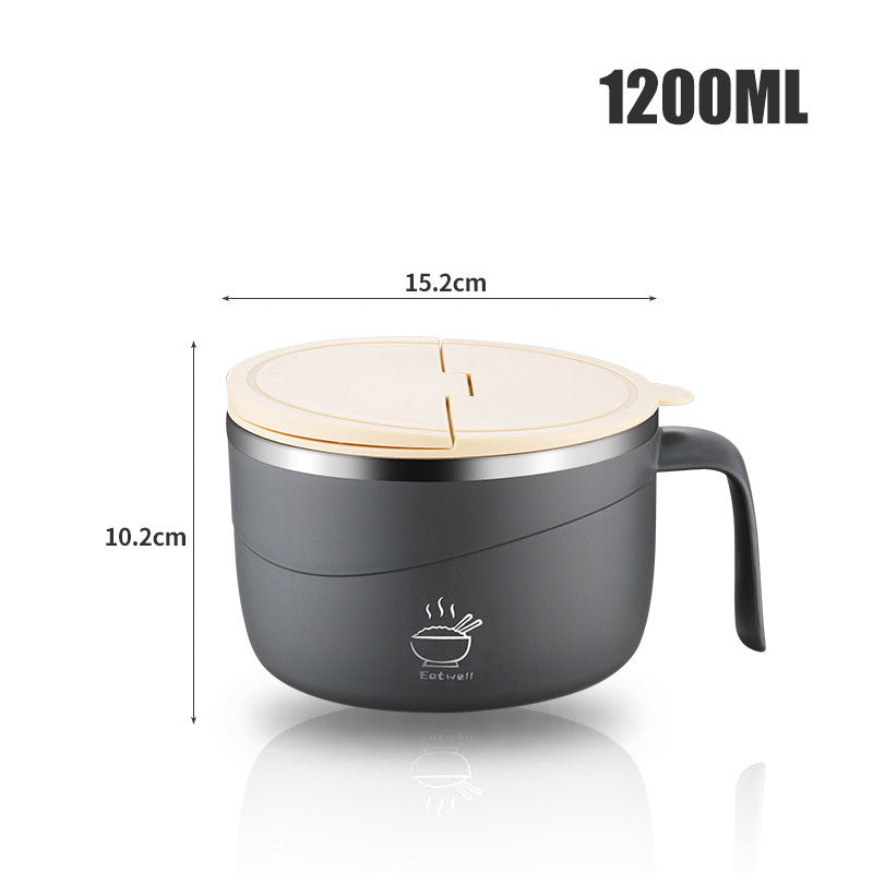 🔥304 Stainless Steel Insulated Ramen Bowl