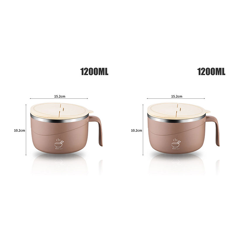 🔥304 Stainless Steel Insulated Ramen Bowl