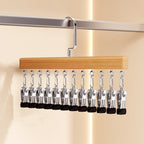 👕360° Swivel Multi-Hook Wardrobe Organizer