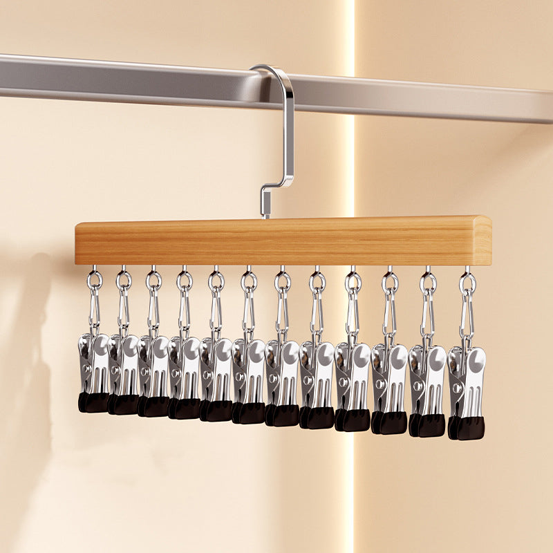 👕360° Swivel Multi-Hook Wardrobe Organizer