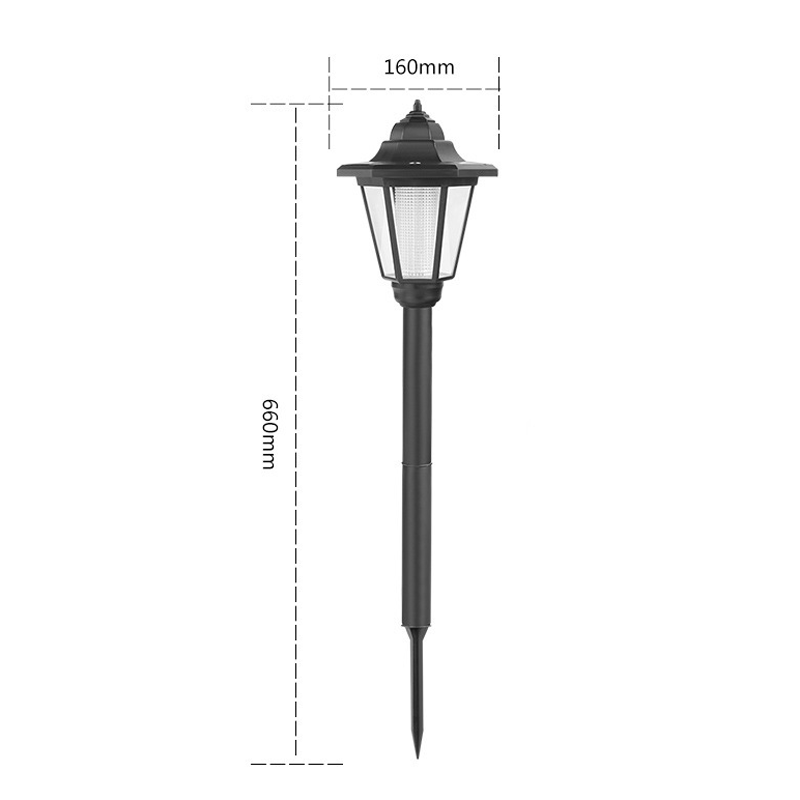 Vintage Solar-Powered Hexagonal Garden Lights