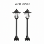 Vintage Solar-Powered Hexagonal Garden Lights