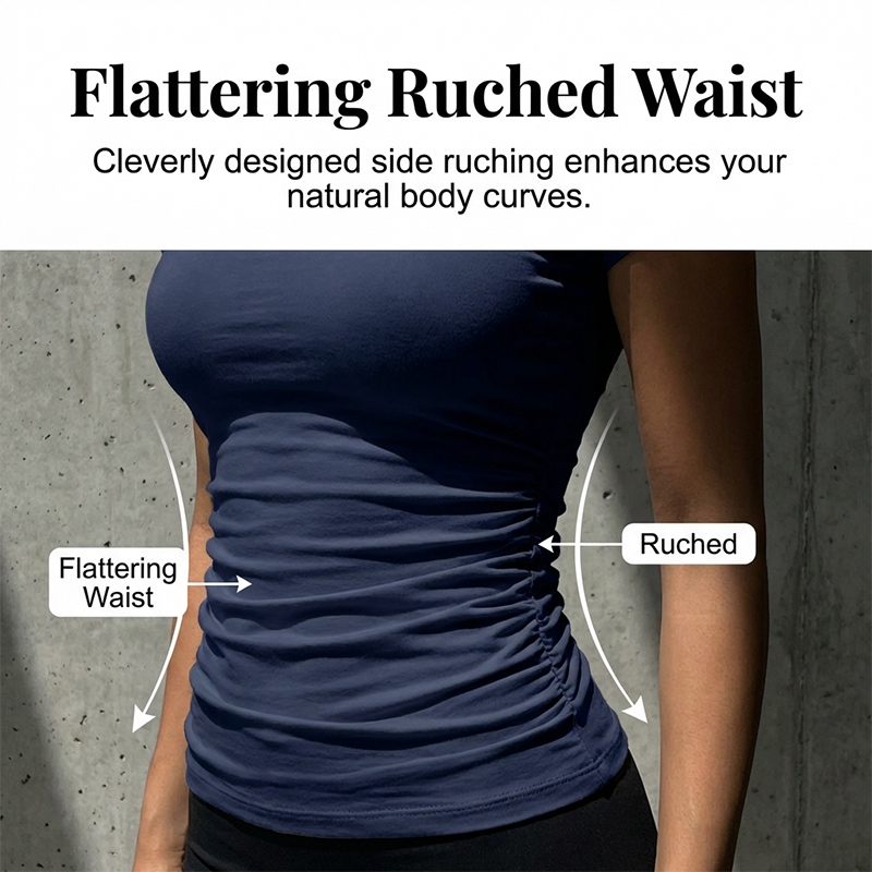 Women's Sporty Two-Piece Pleated Skirt Set