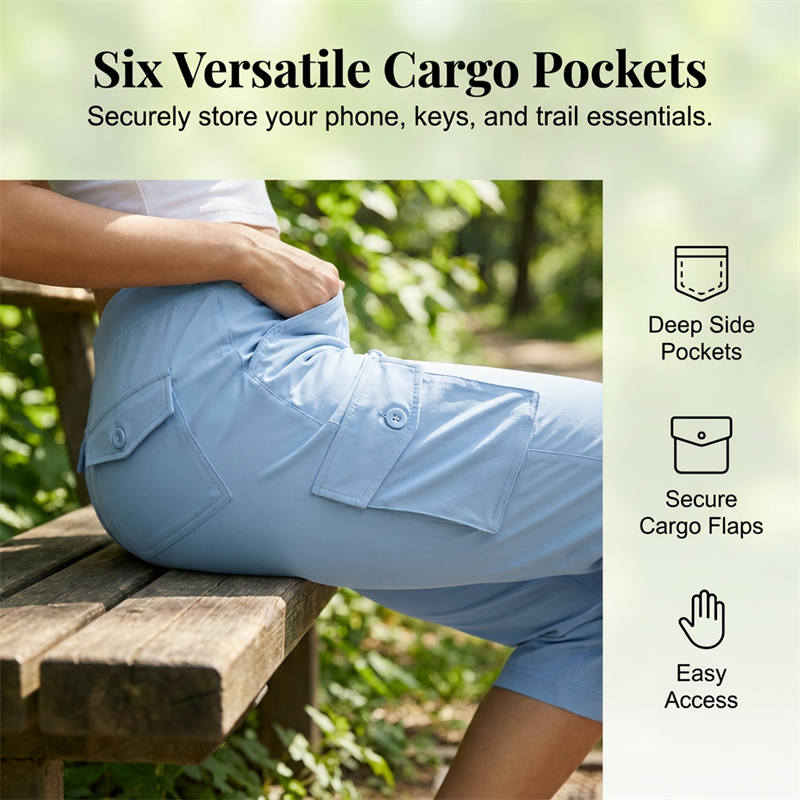 ✨Women's Lightweight Cargo Capris🌿 Adventure-Ready Comfort And Style 🌿