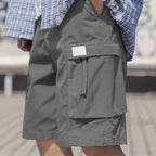 Men's Casual Cargo Shorts with Elastic Waist