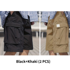 Men's Casual Cargo Shorts with Elastic Waist