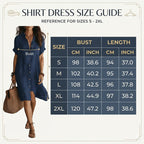 🌸Women's Short Sleeve Button-Down Shirt Dress – Your New Wardrobe Essential ✨