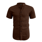 ✨New Arrival👕Men's Summer Stand Collar Short Sleeve Shirt
