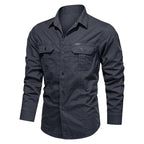 Men's Long Sleeve Cotton Workwear Shirt