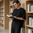 👔Men's T-Shirt & Wide-Leg Pants 2-Piece Set
