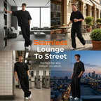 👔Men's T-Shirt & Wide-Leg Pants 2-Piece Set