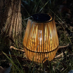 Solar Powered Rattan Lantern Light🏮