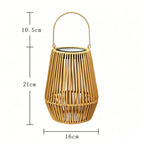 Solar Powered Rattan Lantern Light🏮