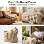 🔥 Ultra‑Soft Printed Flannel Throw Blanket