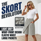 💃Women's Casual Elastic Waist Wrap Skort