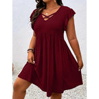 💥Women’s Solid Color Textured Knit Dress