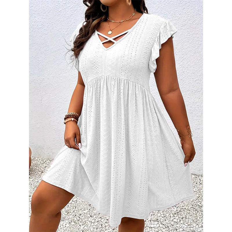 💥Women’s Solid Color Textured Knit Dress