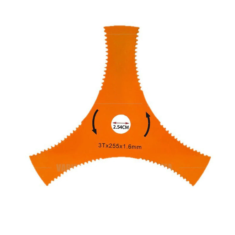 3-Tooth Serrated Brush Cutter Blade