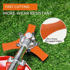 3-Tooth Serrated Brush Cutter Blade