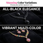 ✨ Sparkling Heart Jewelry Set – Necklace & Earrings, Elegant, Lightweight 💖