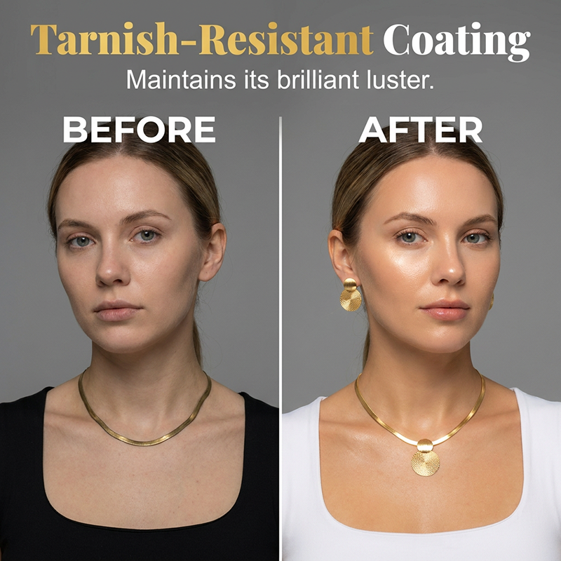 ✨ Modern Geometric Jewelry Set – Gold-Plated, Lightweight, Chic 🔶