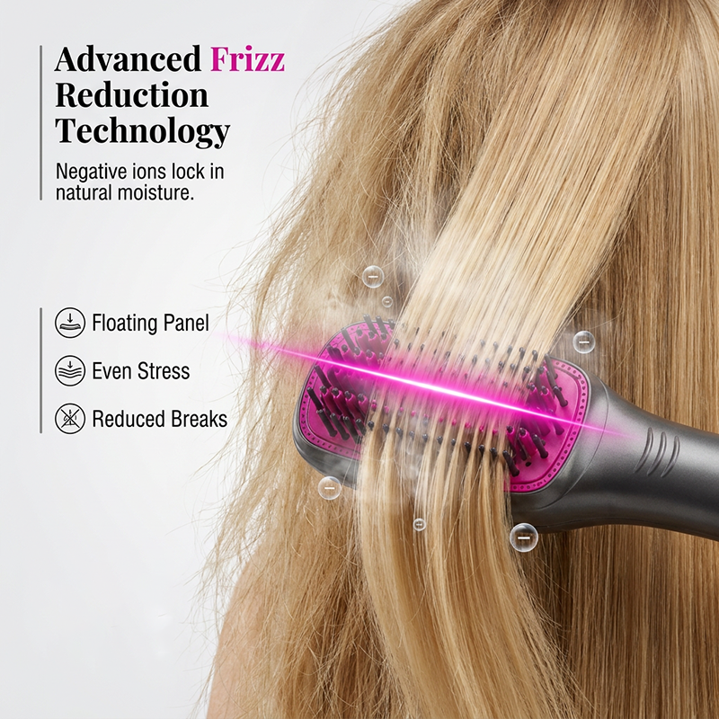 💥Professional 3-in-1 Hot Air Brush – Dry, detangle & volumize – 162K+ sold, salon results at home – smooth & shiny ✨🌀💨
