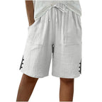 Women's Summer Shorts with Side Button Detail