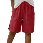 Women's Summer Shorts with Side Button Detail