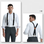 🧵👖🌀Universal X-Shaped High-Elastic Suspenders – Stretchy & Breathable, No More Sagging Pants, Perfect for Work, Leisure, or Active Days 🏃‍♂️💨