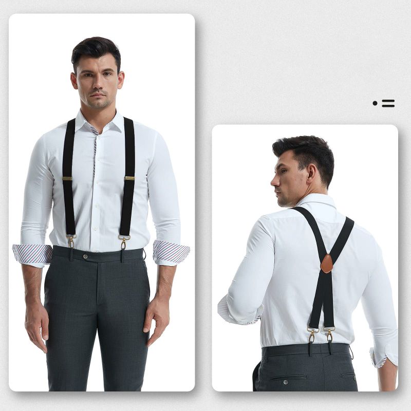 🧵👖🌀Universal X-Shaped High-Elastic Suspenders – Stretchy & Breathable, No More Sagging Pants, Perfect for Work, Leisure, or Active Days 🏃‍♂️💨