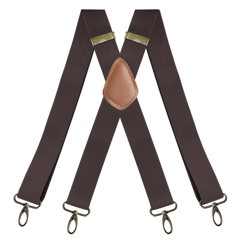 🧵👖🌀Universal X-Shaped High-Elastic Suspenders – Stretchy & Breathable, No More Sagging Pants, Perfect for Work, Leisure, or Active Days 🏃‍♂️💨