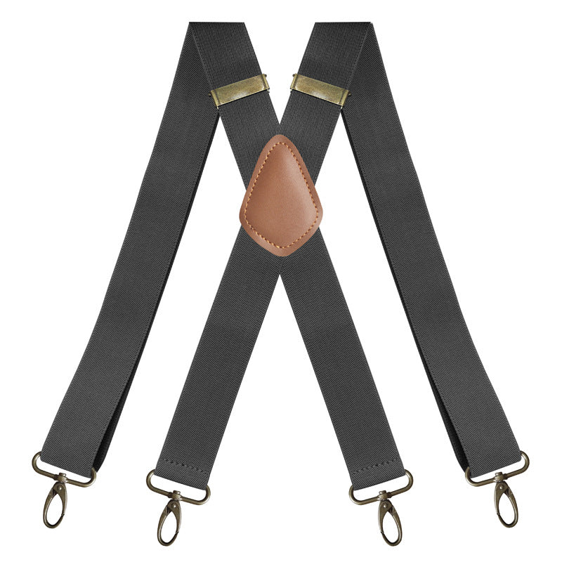 🧵👖🌀Universal X-Shaped High-Elastic Suspenders – Stretchy & Breathable, No More Sagging Pants, Perfect for Work, Leisure, or Active Days 🏃‍♂️💨