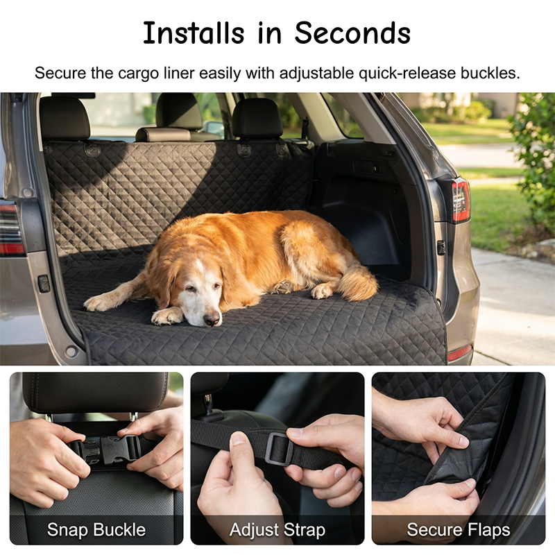 🚗Car Boot Liner Waterproof Pet Travel Mat – Non-slip & easy to clean – Protects trunk from dirt, spills & fur – perfect for dogs or outdoor gear 🐕