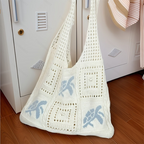 📢📢Turtle Pattern Crochet Tote Bag