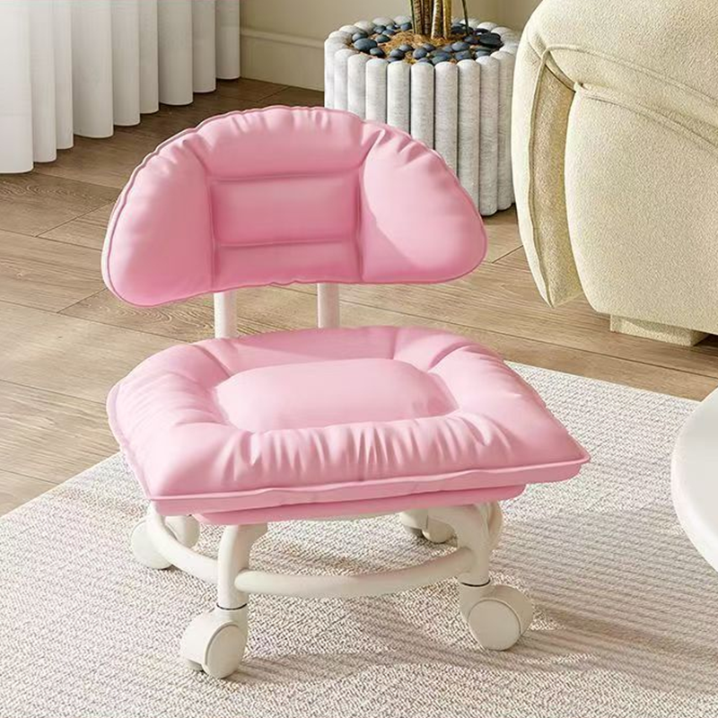 🪑 Rolling Low Stool with Backrest – Padded seat & silent casters – comfortable and mobile 🛠️