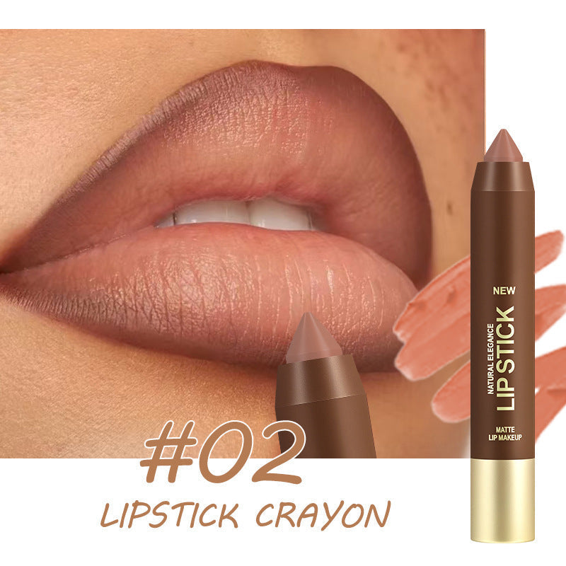 Long-Lasting Matte Lip Crayon for Women | 2-in-1 Liner & Lipstick | Hydrating & Non-Drying | Precision Triangular Tip | 6 Colors ✨
