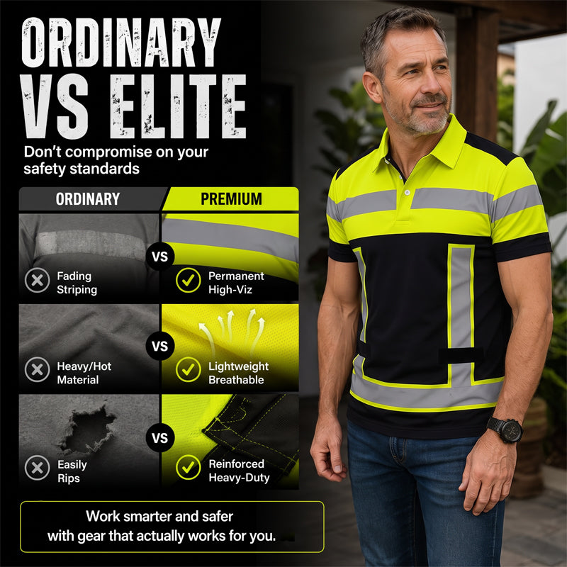 Men's High Visibility Round-Neck Top