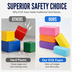 Kids' Soft EVA Foam Building Blocks Set – Lightweight, Safe & Perfect for Creative Play 🧱✨