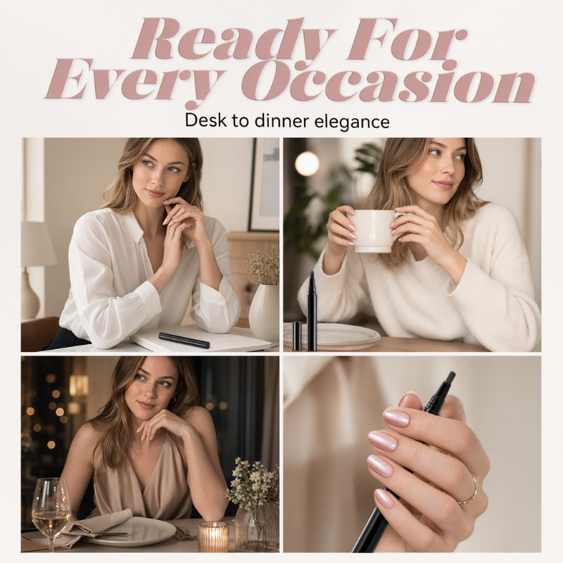 Solid & Cat Eye One-Step Gel Nail Polish Pen