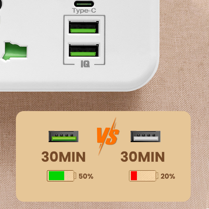 Connecting Socket with Type-C Charging Plug