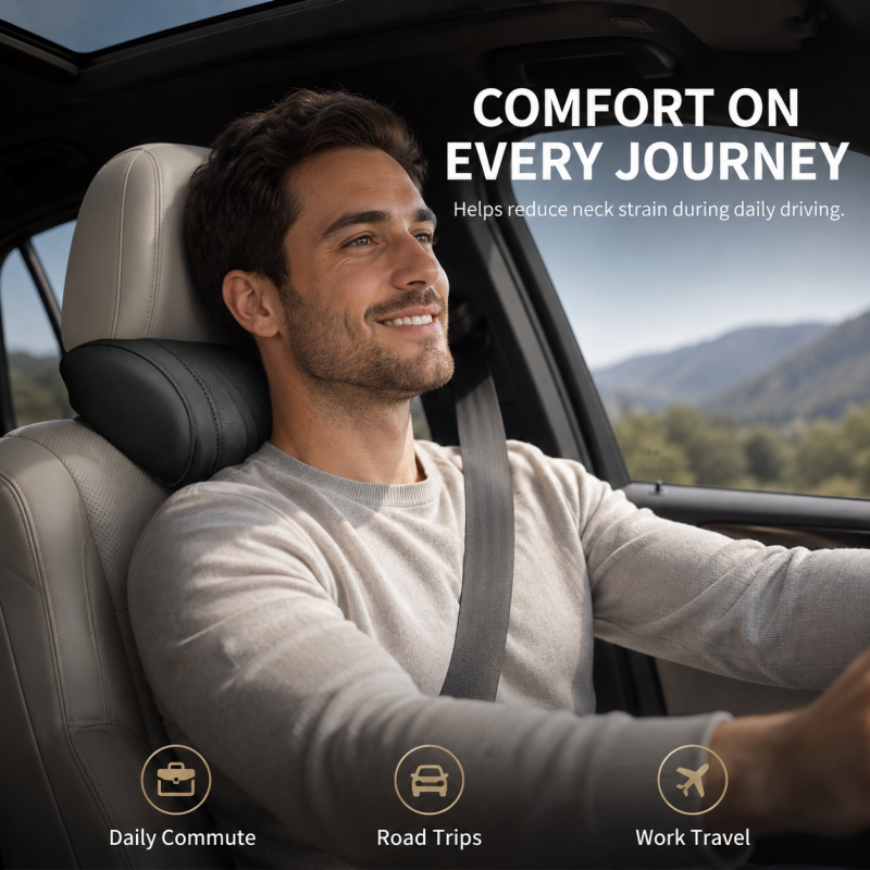 🚗💺Premium Car Seat Headrest & Lumbar Support Cushion