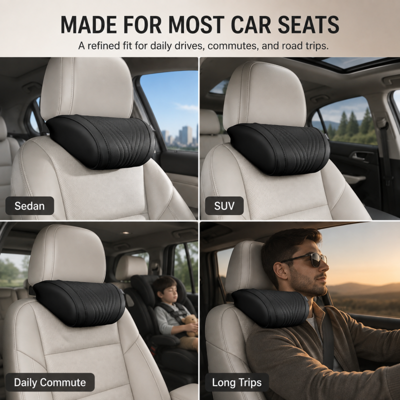 🚗💺Premium Car Seat Headrest & Lumbar Support Cushion