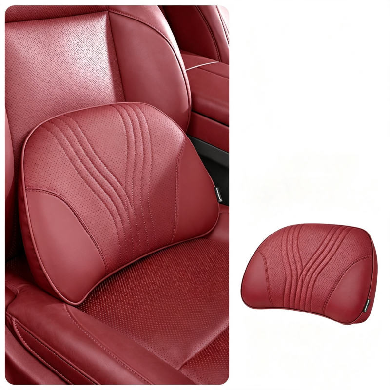 🚗💺Premium Car Seat Headrest & Lumbar Support Cushion