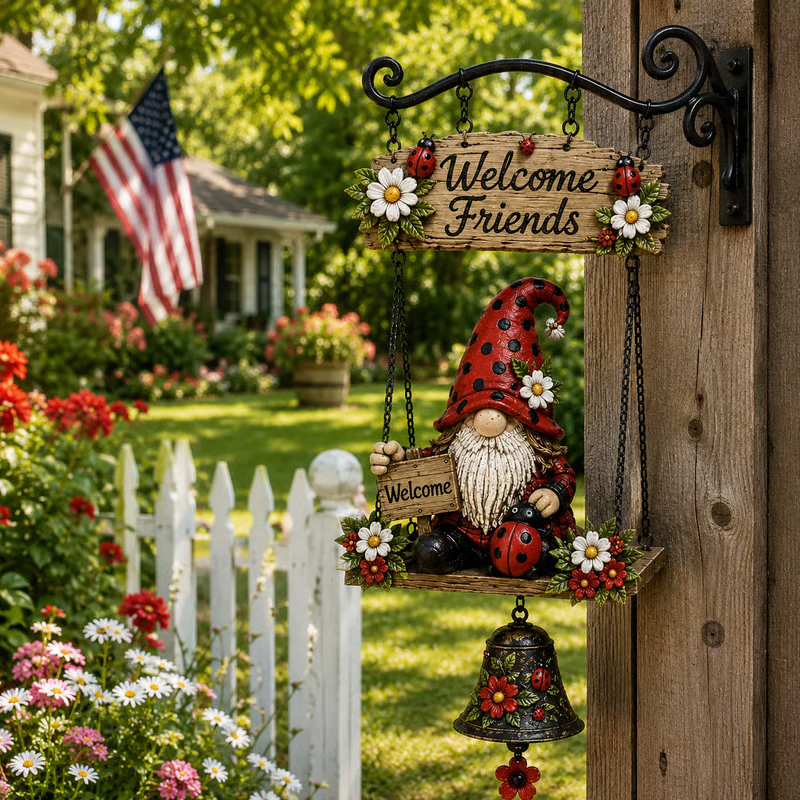 Gnome Welcome Doorbell Outdoor Decor