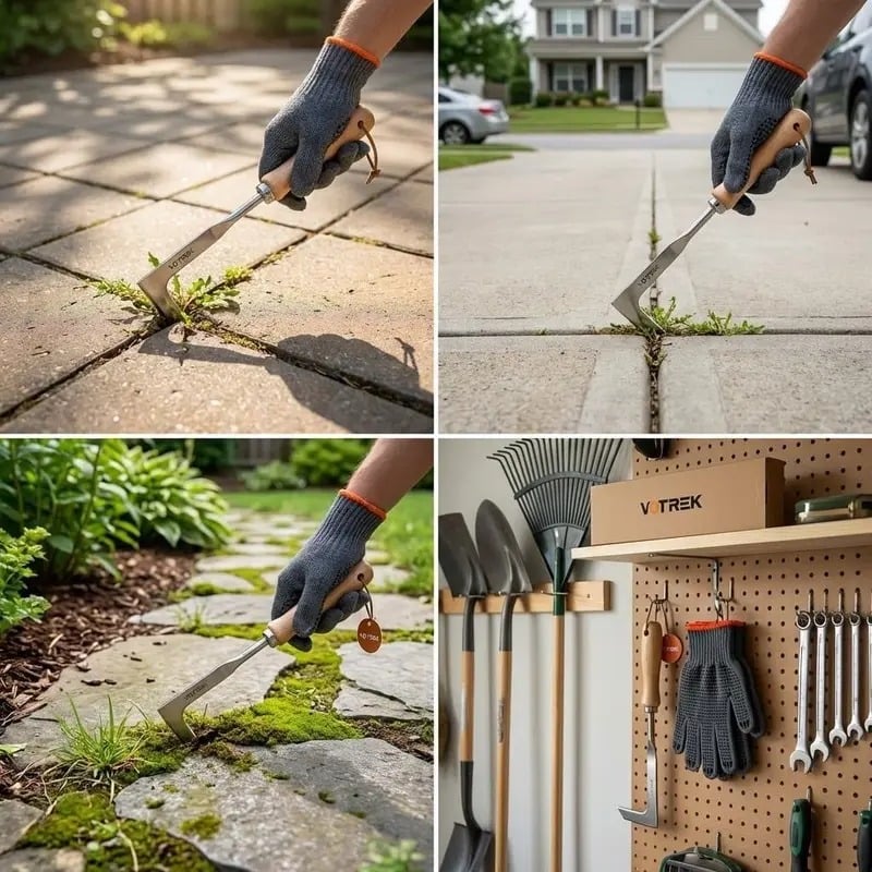 🌿 Patio Weeder Tool – Easily Clear Weeds From Paving Gaps