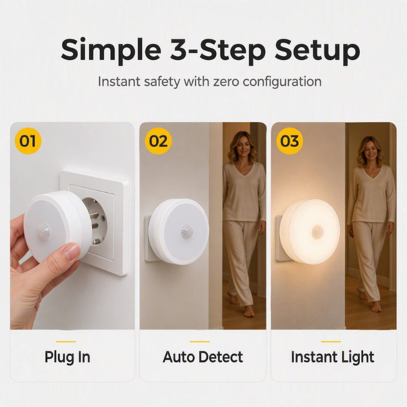 💞Plug-in Motion Sensor Night Light