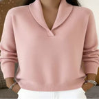 ☁️ Cozy Everyday Comfort | Women's Shawl-Collar Pullover Sweater