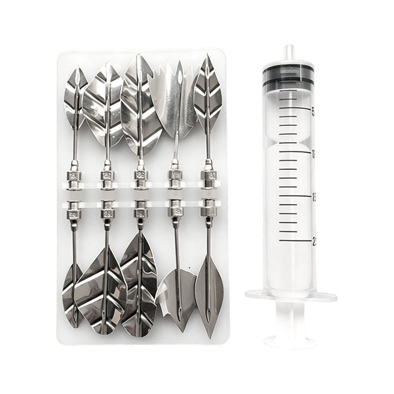 🎂Professional 3D Jelly Art Kit‑ 304 Stainless Steel 10‑Piece Floral Gelatin Art Tools with Syringe, DIY 3D Flower Jelly Cake Decorating Set for Pastry & Baking Lovers