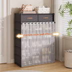 👟 🏠 Multi-Layer Shoe Rack – 360° Dustproof Protection, Removable Shelves & Dual Top Drawers – Compact Space-Saving Design ✨