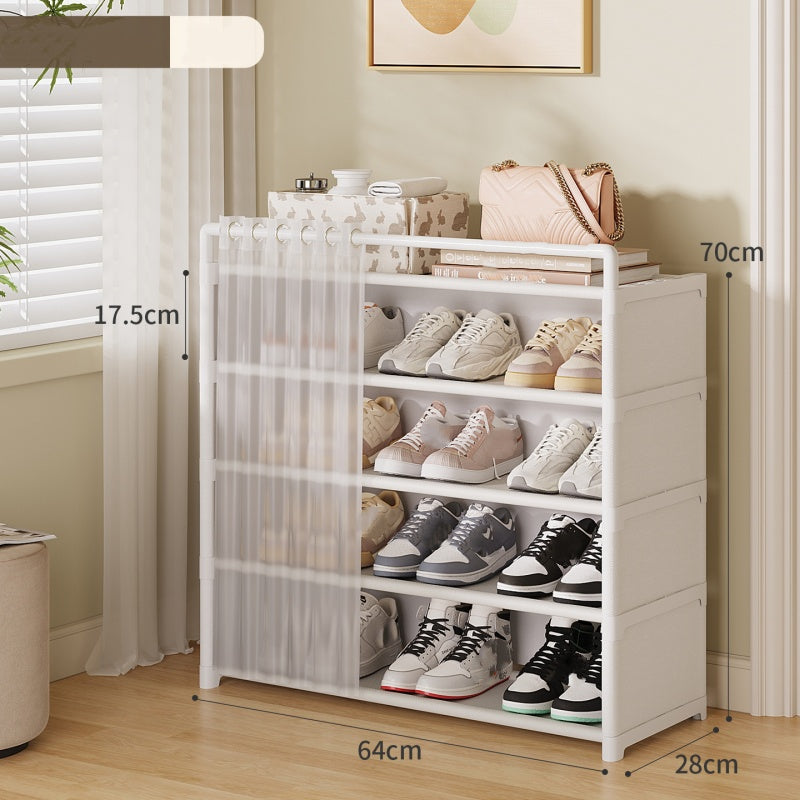 👟 🏠 Multi-Layer Shoe Rack – 360° Dustproof Protection, Removable Shelves & Dual Top Drawers – Compact Space-Saving Design ✨
